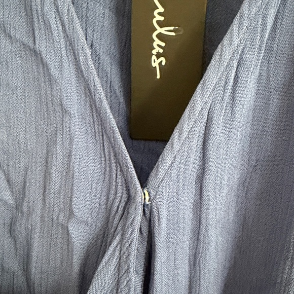 Lulus Heart of Marigold Denim Blue Wrap Maxi Dress - Picture 8 of 13